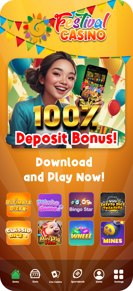 Festival Casino mobile design
