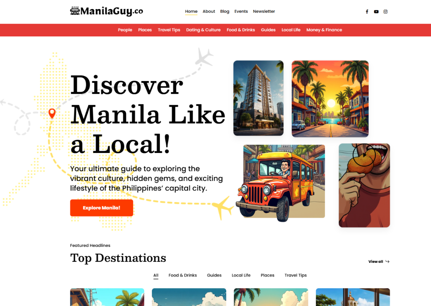 ManilaGuy.co website design by DesignUX8