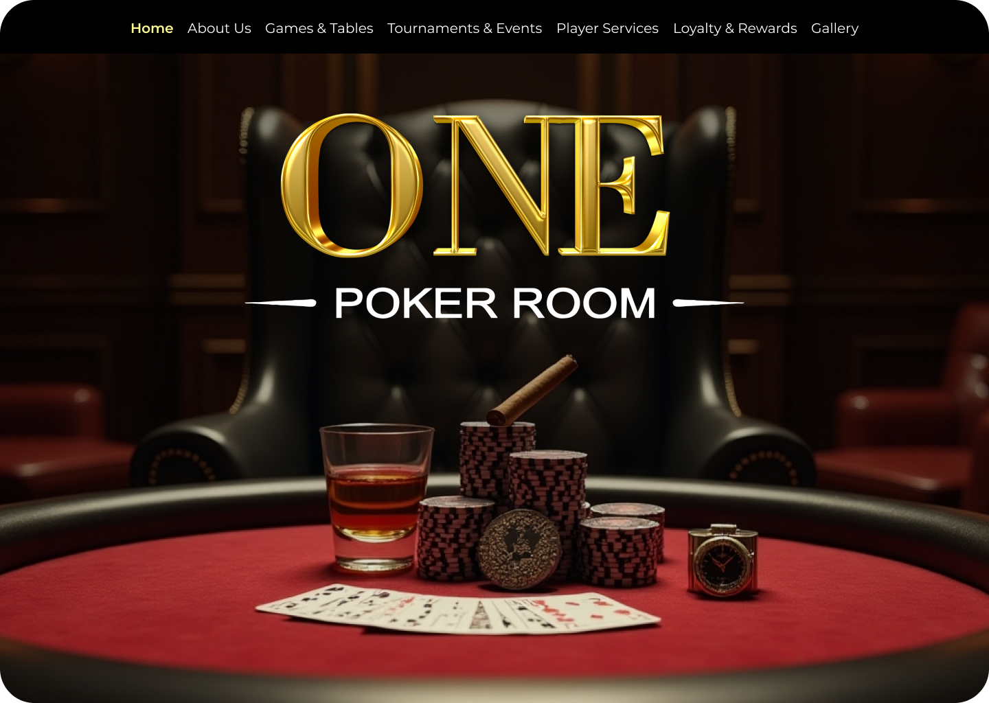 One Poker Room website design by DesignUX8